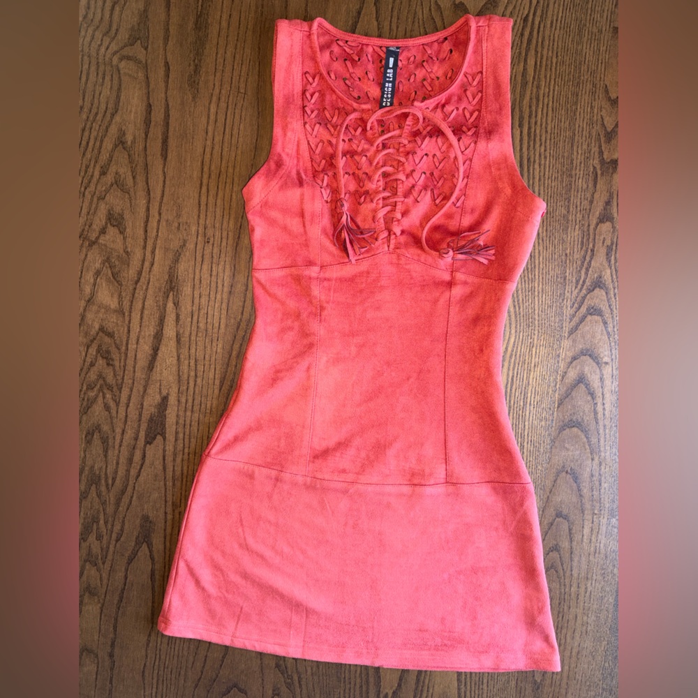 Lord & Taylor Faux Suede Dress Womens XS
